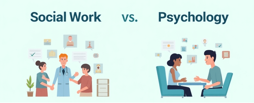 Social work Vs. Psychology